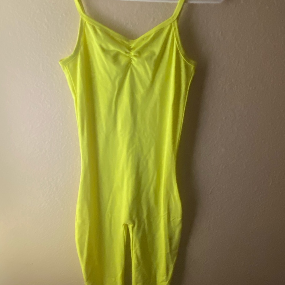 Neon yellow jumpsuit (new)